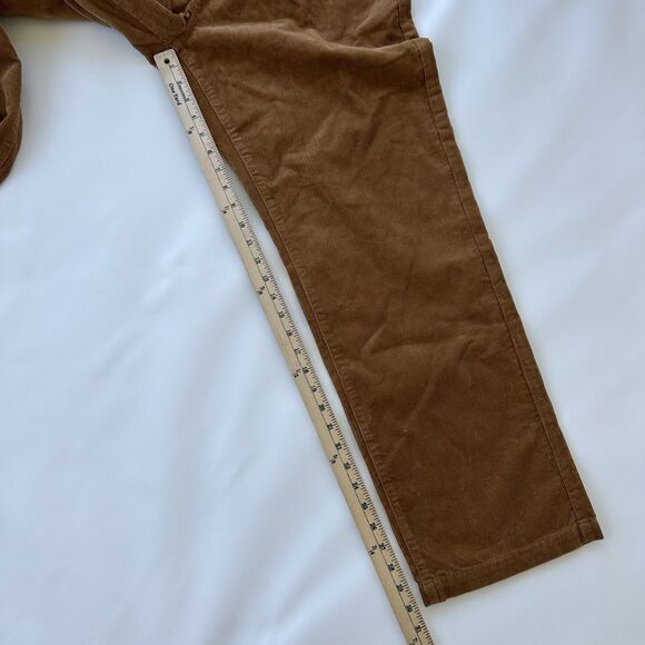 NWT MUJI Women's Kapok Corduroy Tuck Pants Made From Tree Nuts LARGE 2024 Camel - Picture 12 of 13